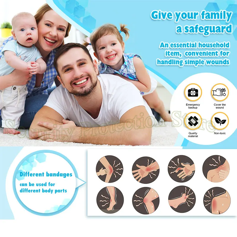 100 шт./упаковка пластыри для ран от бактерий