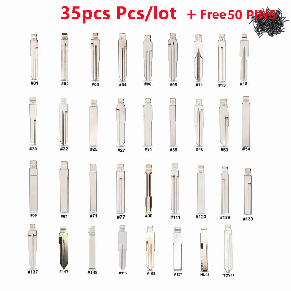 

35pcs KD Blade Car key Blank Remote Key Bladex for KD900/KD-X2 VVDI Xhorse JMD Remotes Control For Toyota BMW V-W AUDI PSA