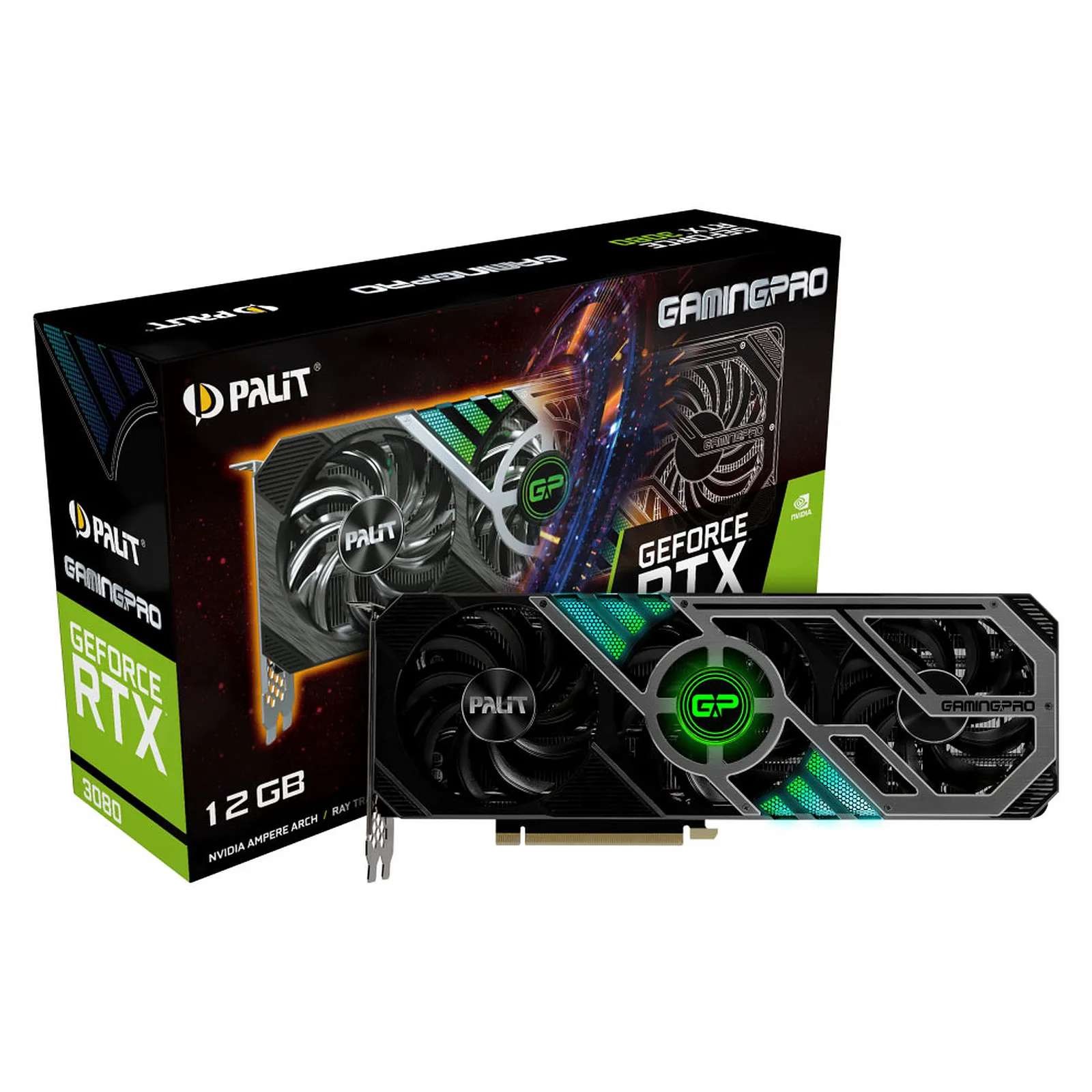 

Nvidia Palit Geforce RTX 3080 12GB GamingPro OC Palit RTX 3090 3080 Ampere Architecture Non Lhr Graphics Card