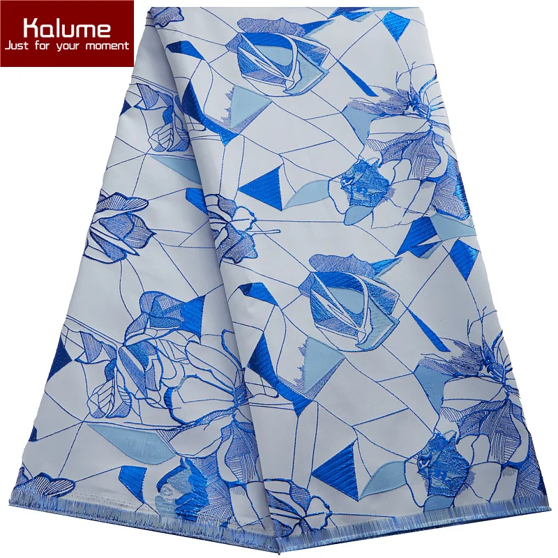 

Kalume Best African Brocade Jacquard Lace Fabric 5 Yards 2022 Nigerian French Print Lace Materials For Elegant Party Dress F3003