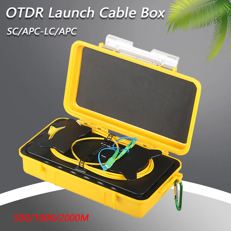 SC/APC-LC/APC OTDR Zone Eliminator,Fiber Rings ,Fiber Optic OTDR Launch Cable Box 500M 1Km 2Km Single Mode 1310/1550nm