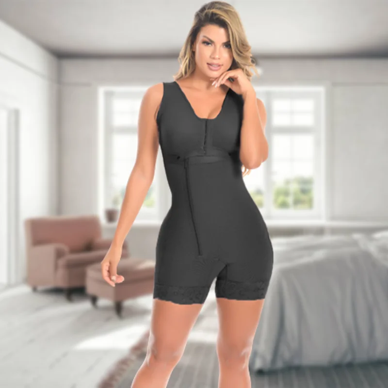 Faja Salome Original Colombiana Side Zipper Full Body Shaper Postpartum Recovery Waist Trainer Girdles To Reduce Abdomen Sexy