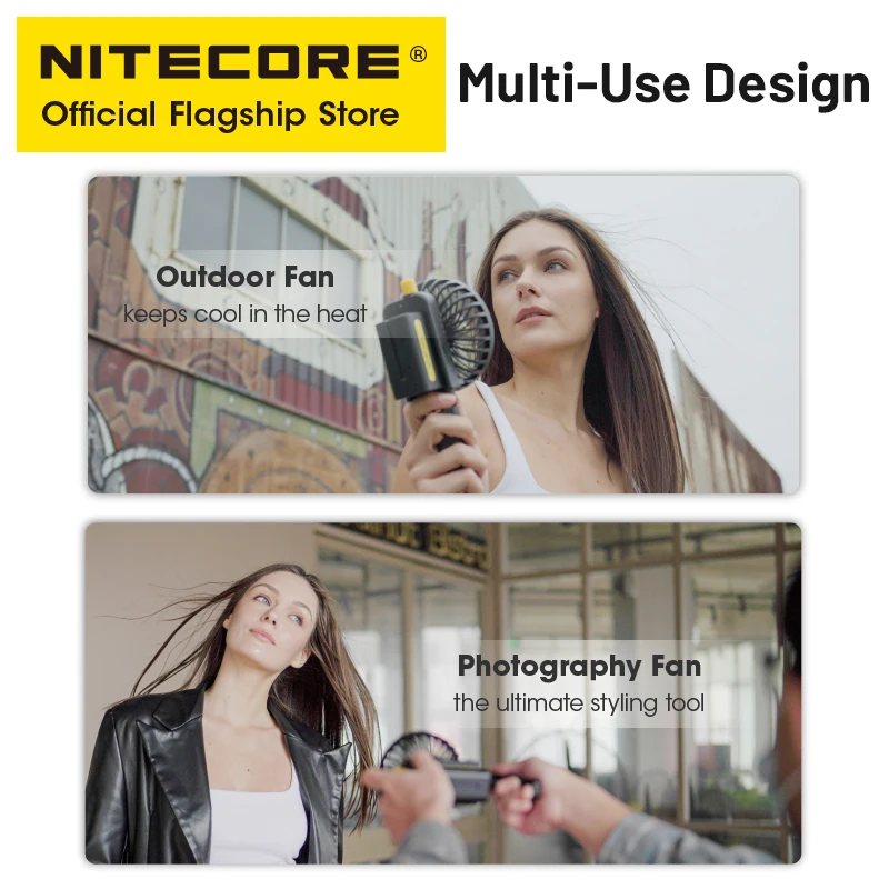 NITECORE CW10 Электрический вентилятор Мини-портативный для фотосъемки Беспроводной