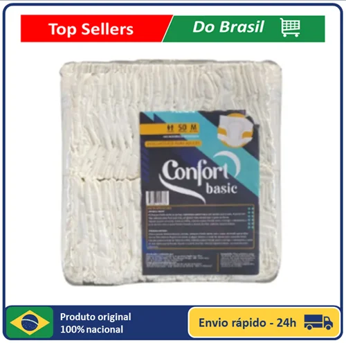 

Geriatric Diaper Confort Basic - M W/50 Units-GREAT FINISH AND ABSORTION-AMAZING-IDEAL OFFER FOR DAY