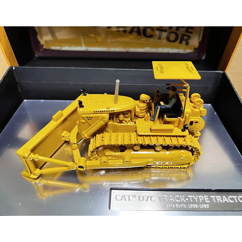 DM масштаб 1:50 CAT D7C гусеничный бульдозер строительный автомобиль из сплава