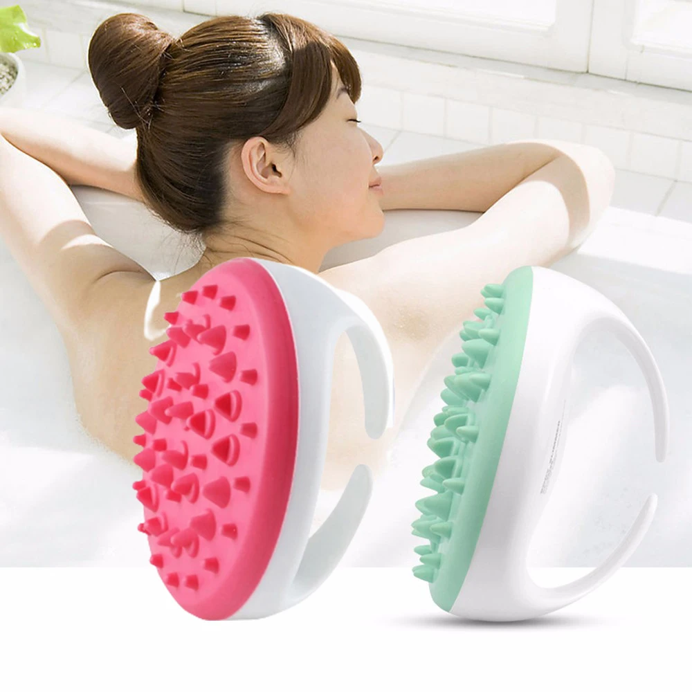 

1pcs Silicone Bath Shower SPA Massage Brush Anti Cellulite Body Slimming Beauty Scalp Massage Comb Handheld Washing Combs
