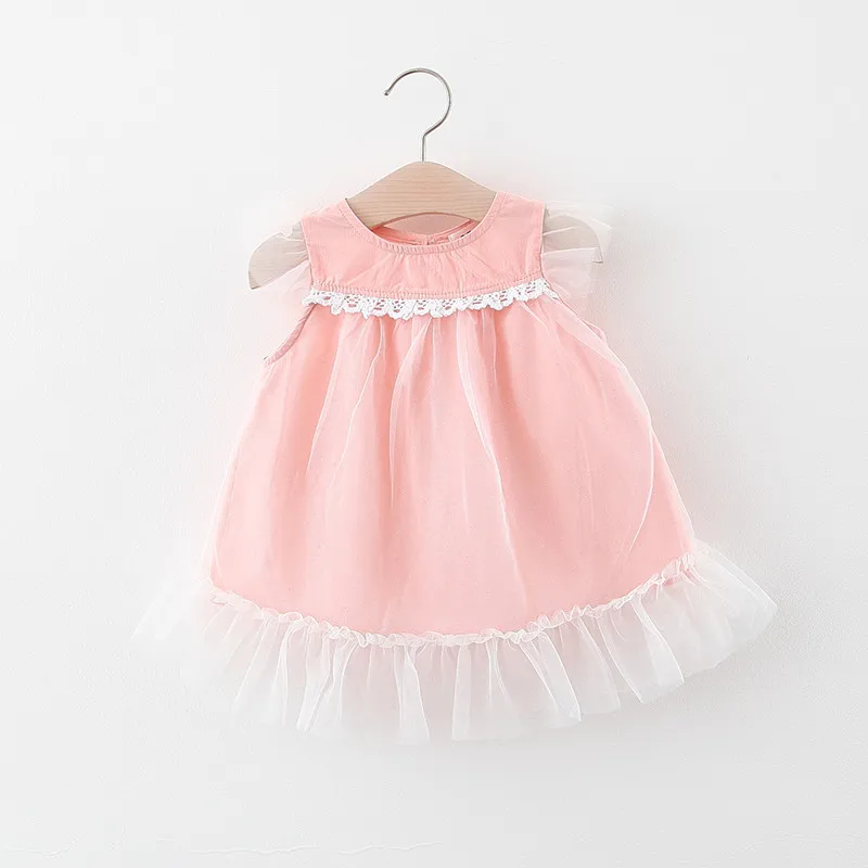 

ZWY1822 Kids Floral Princess Dress for Girls Summer 2022 New Child Short Sleeve A-line Dress Children Clothing Vestidos