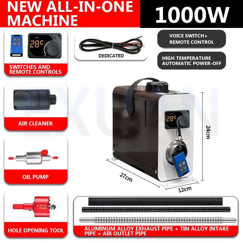 

Универсальная машина 12 В 24 В, 1000 Вт, Малый мини-нагреватель парковки грузовика,Дизельный нагреватель,Дизельный электромобиль,Дизельный нагреватель воздуха,Для автомобилей / грузовиков / RVs / трехколесных / строите