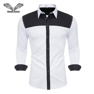 Мужская Повседневная рубашка, белая классическая рубашка из 100% хлопка для офиса, 2019