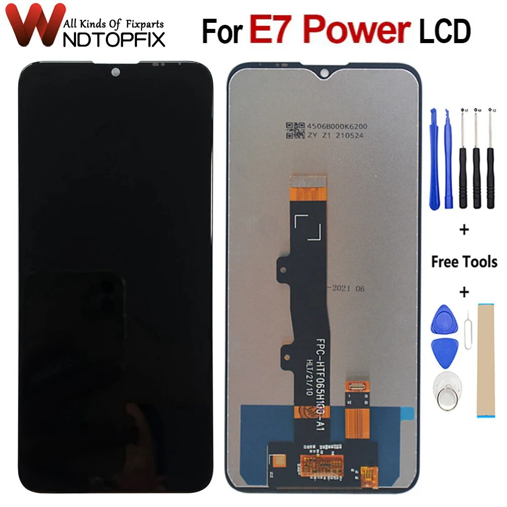 Для Motorola Moto E7 ЖК-дисплей XT2052 с рамкой дигитайзер сенсорного экрана для E7i Power LCD XT2097