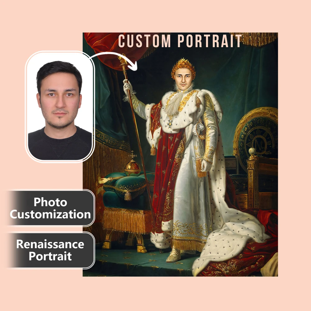 

Фото на заказ эпохи Возрождения королевского происхождения его величество король богатый плакат для украшения стен гостиной