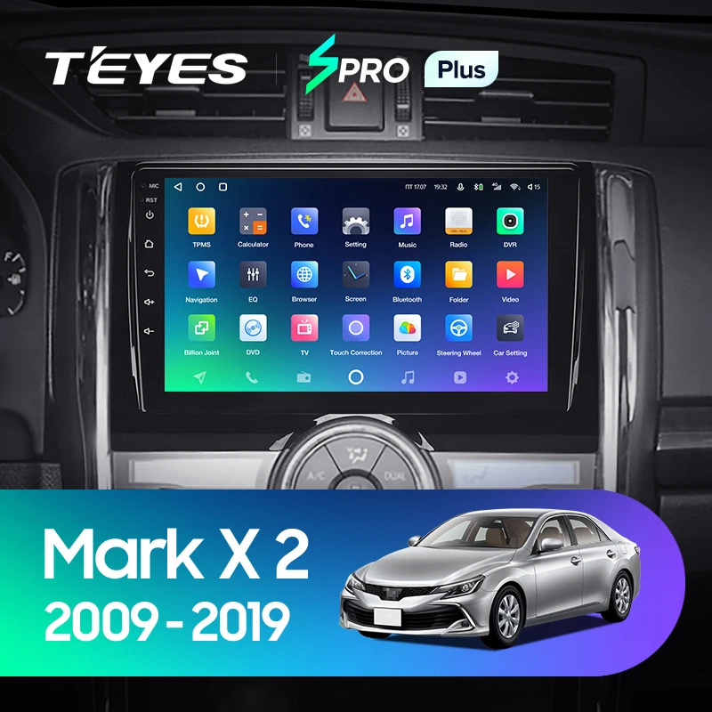 TEYES SPRO Plus Штатная магнитола For Тойота Марк Х 130 Toyota Mark X 2 X130 2009 - 2019 Android 10 до 8-ЯДЕР 4 +
