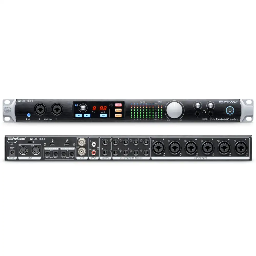 

100% AUTHENTIC PreSonus Quantum 26x32 Thunderbolt 2 Audio Interface