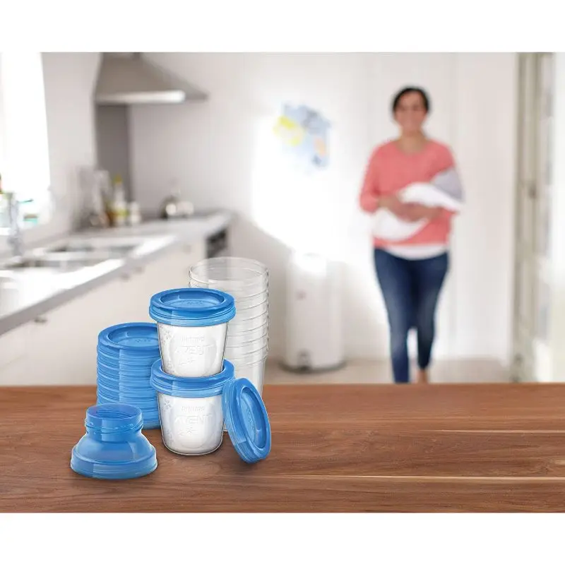 Контейнеры для хранения грудного молока Philips Avent SCF61810, контейнер для хранения грудного молока для мам и младенцев, набор для хранения молока... (art.: 3920bcda08622) - 3920bcda08622
