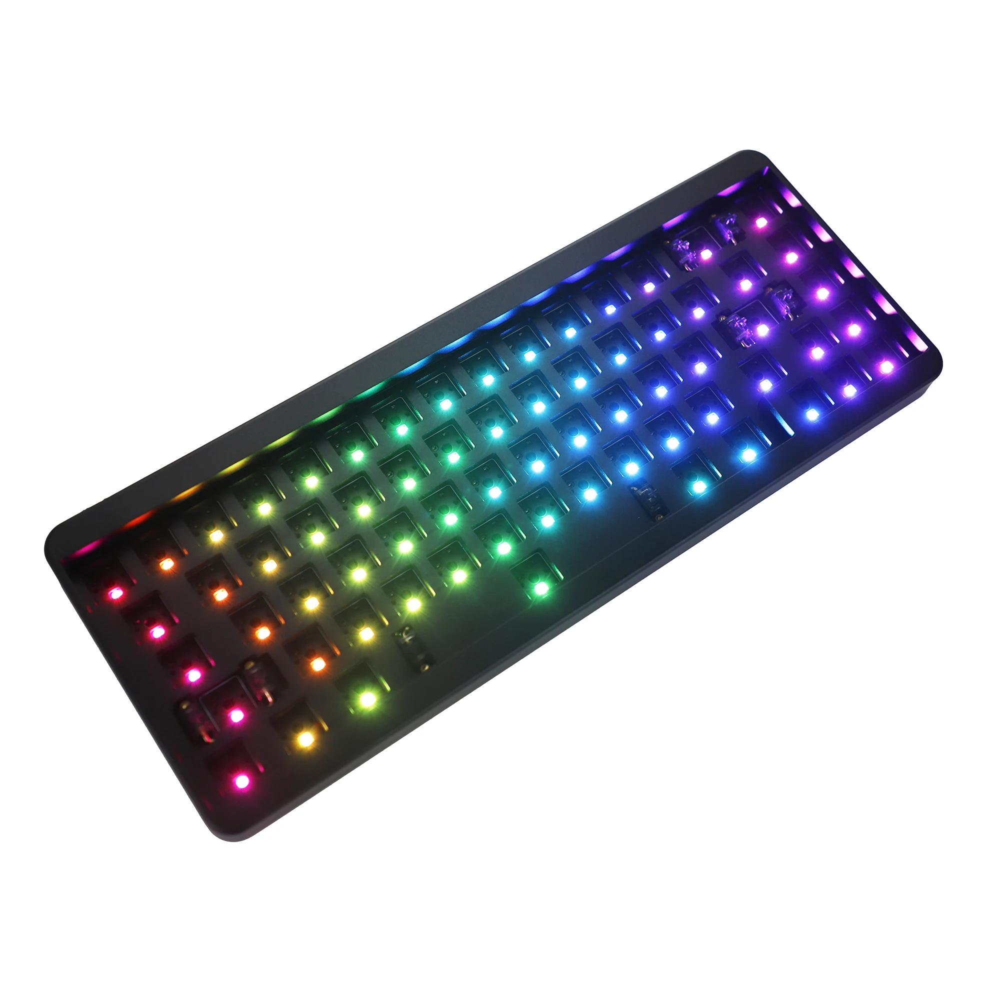 ID67 QMK VIA Anodized Aluminum Case Plate hot-swappable Hot Swap Type C RGB PCB Mechanical Keyboard Kit