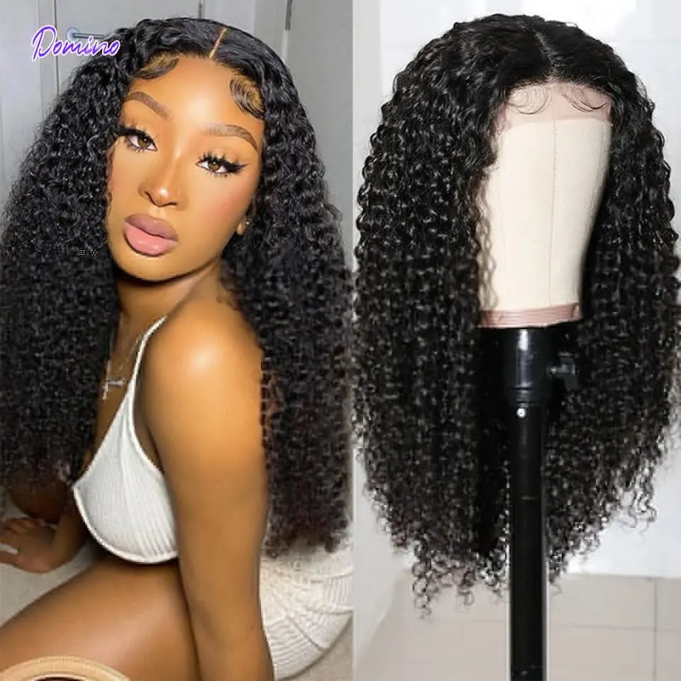 Kinky Curly Lace Front Wigs Human Hair 30Inch  Lace Frontal Wig Deep Curly Jerry Curly Human Hair Wigs For Women Brazilian Hair