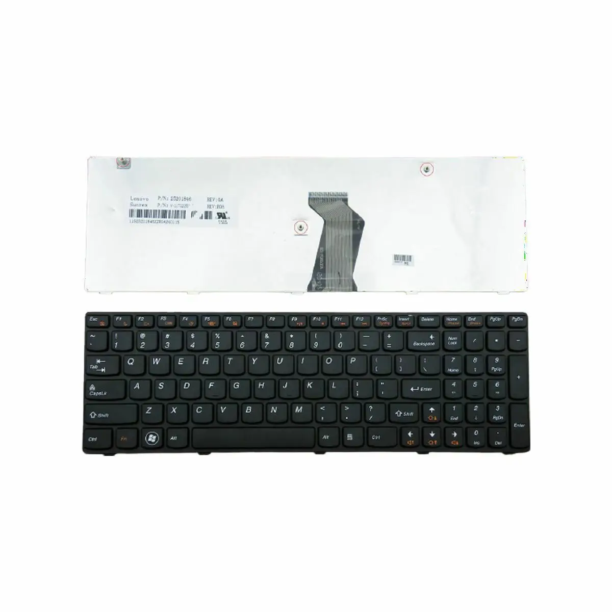 New US Layout Keyboard For LENOVO Ideapad Z580 V580 G580 BLACK FRAME BLACK