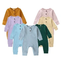 baby romper soild color baby spring and autumn clothes girl romper cotton short sleeve jumpsuit onesie outfit infant boys romper