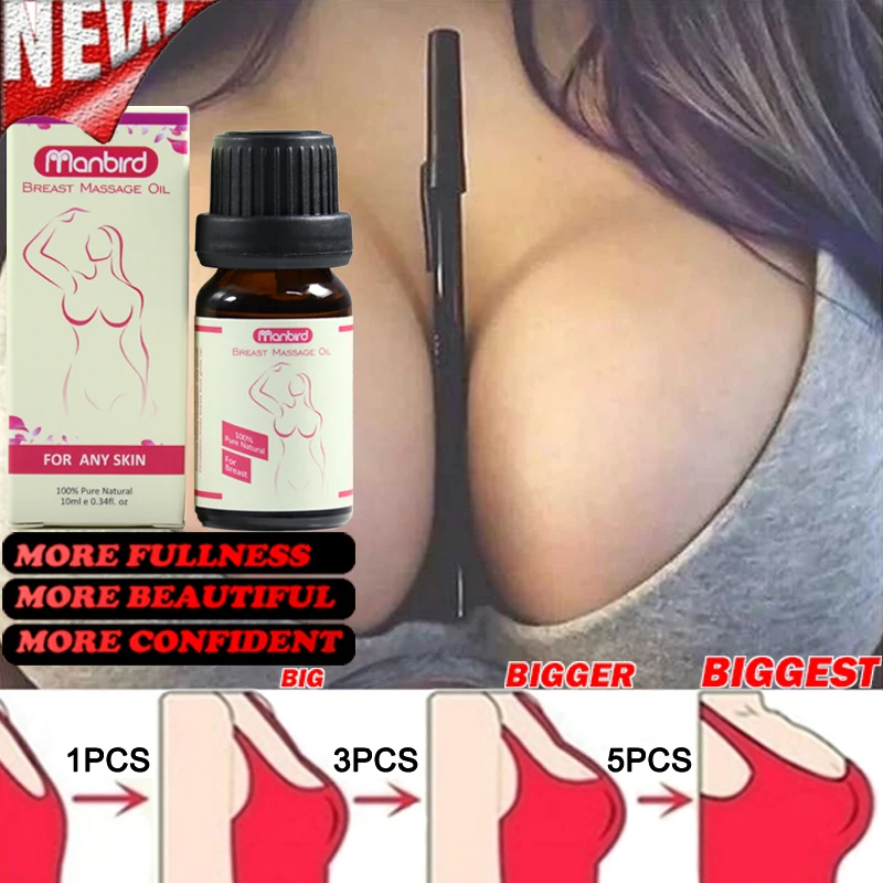 

Manbird Breast​ Enlargement Oil Sexy Massager Essential Oils Body Care Increase Elasticity Enhancer Breast Cream For Women 10ml