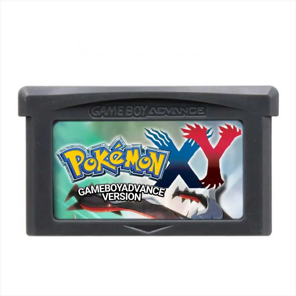 GBA Pokemon X и Y английская игровая Карта