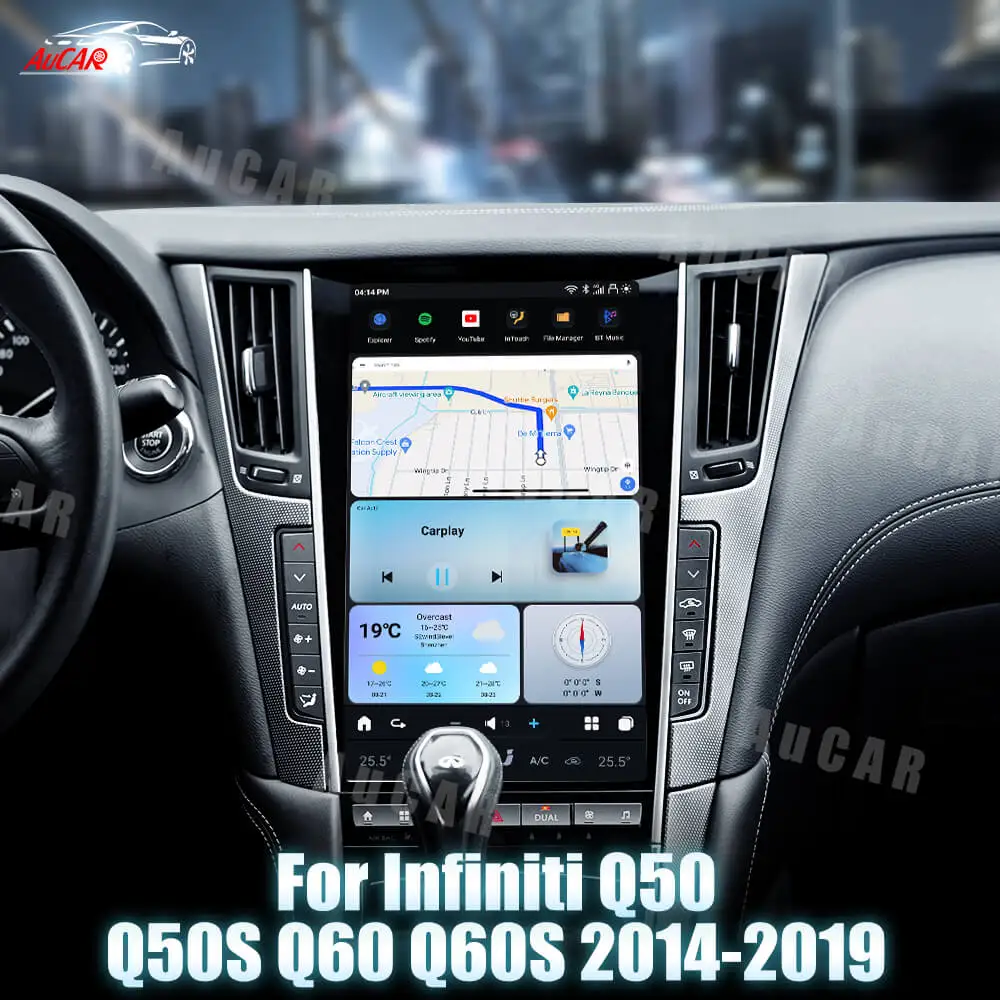 AuCar 13 6-дюймовый радиоприемник Tesla Android GPS-навигатор мультимедийный стереоплеер