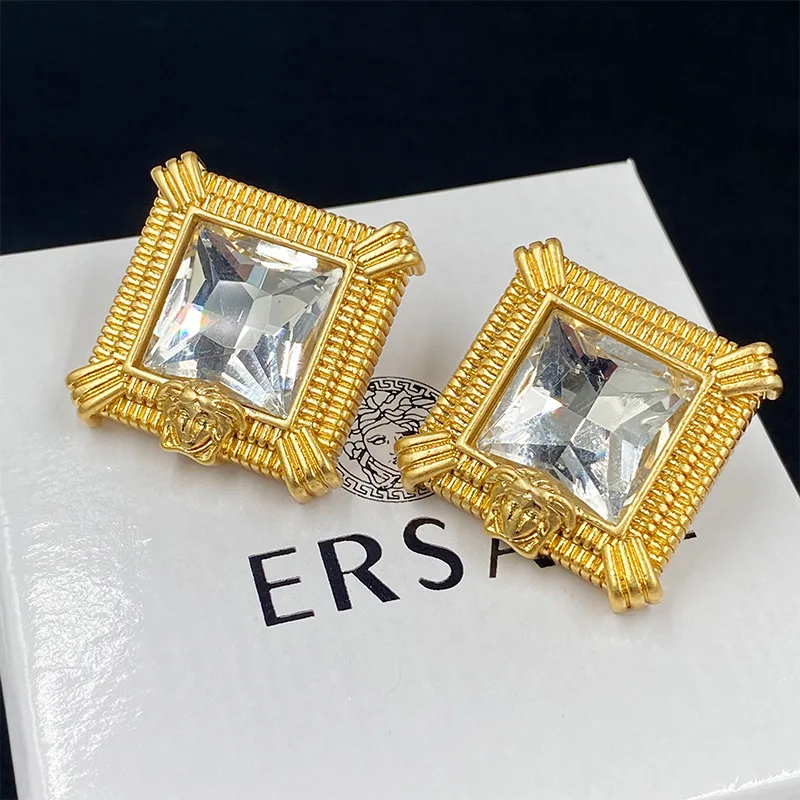 В Стиле Копии 1:1 Versace Mytheresa Head Stereoscopic Ripple Для Женских Универсальных Геометрических