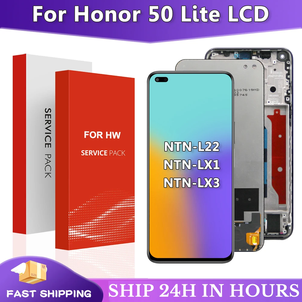 6 67-дюймовый дисплей для Honor 50 Lite дигитайзер сенсорного экрана в сборе lite NTN-L22 NTN-LX1