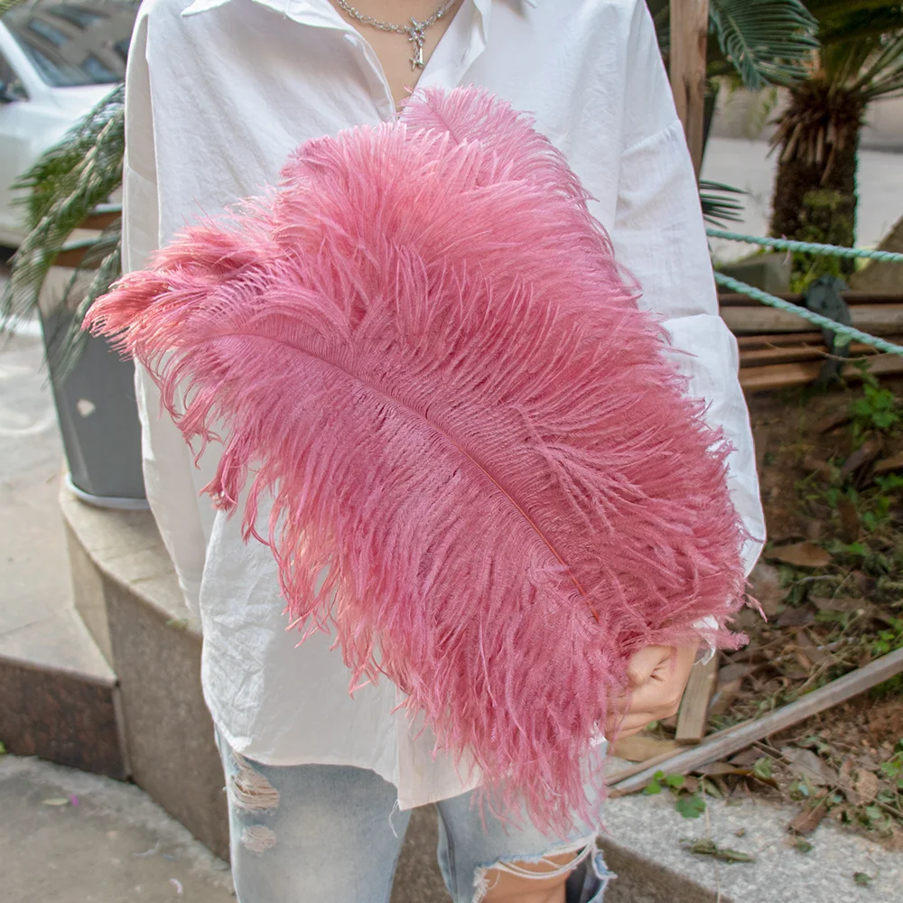 

10Pcs Natural Fluffy Ostrich Feathers for Crafts Wedding Party Decoration 15-60CM DIY Table Centerpiece Carnival Plumas Decor