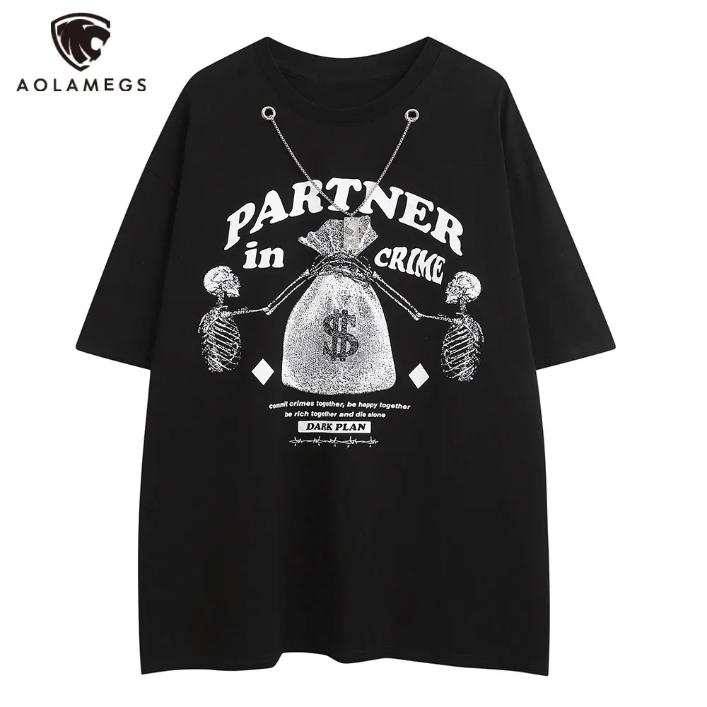 

Мужская Уличная мешковатая футболка с абстрактным лесным принтом, летняя футболка Harajuku High Street, повседневные модные футболки в стиле хип-хоп