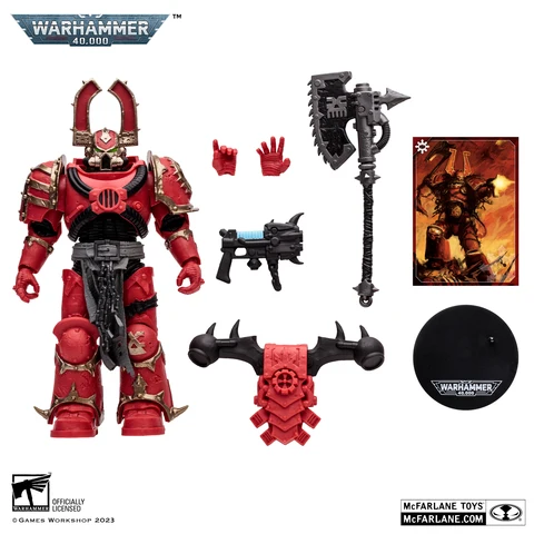 Игрушки McFarlane Warhammer 40000 world eaters Khorne berzerker space wolf guard ultramarines terminator, подвижные куклы