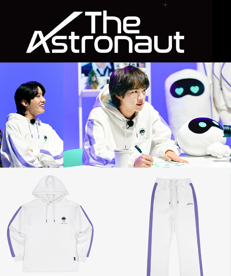 

KPOP Bangtan Boys Women's hoodie Jin The Astronaut Harajuku Fashion Double Oversized Universal Cotton Top