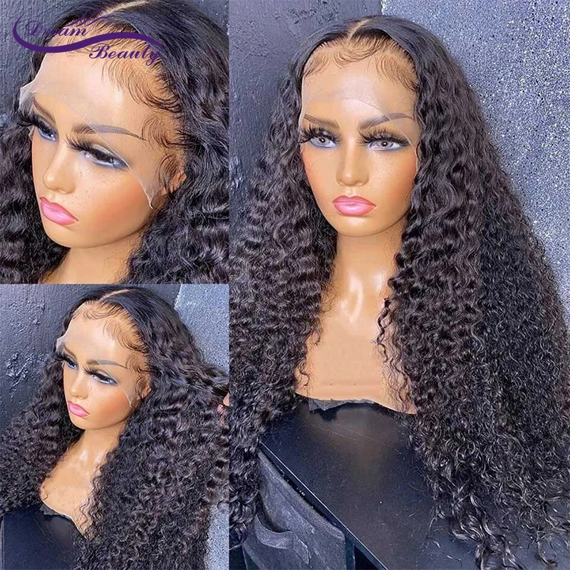 

13x4 Full Lace Frontal HD Lace Frontal Wigs Curly Human Hair Wigs 200% HD Lace Frontal Wigs Melt Skins Glueless Wig Preplucked