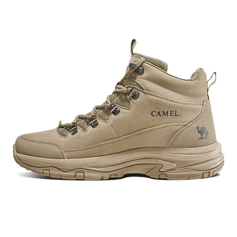 Goldencamel High Top Women Hiking Waterproof Trekking Boots Mountain Climbing Shoes Sports Rubber Sole Nubuck Men Couple