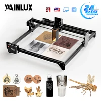 wainlux laser engraver laser engraving cutting machine with 64 bit motherboard 7w 30w wood printer cnc carving area 410 x 370mm