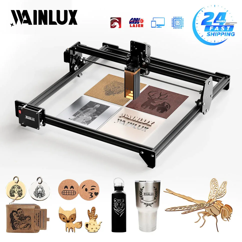 Лазерный гравер Wainlux JL3 с ЧПУ 40 Вт BT управление DIY лазерная гравировка режущая