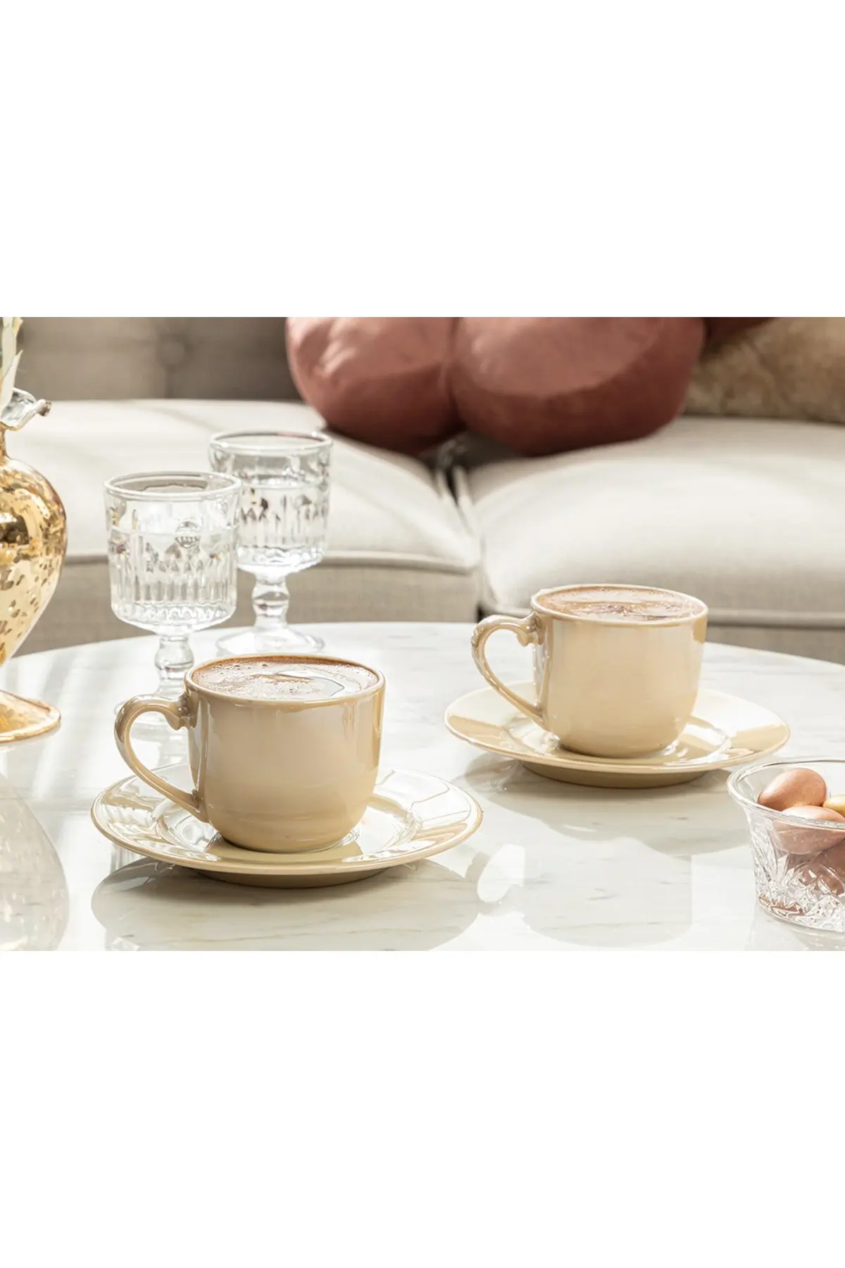 

Fora Porcelain Set of 2 Coffee Cups 100 Ml Coffee with Milk Figure: Fora Color: Brown Size: 100 ml Collection: Luxury Collection