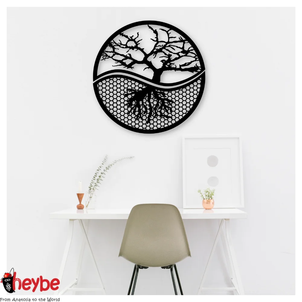 Деревянный Бинар Круглый Древо Жизни Украшение Стен Качественные Идеи Подарков