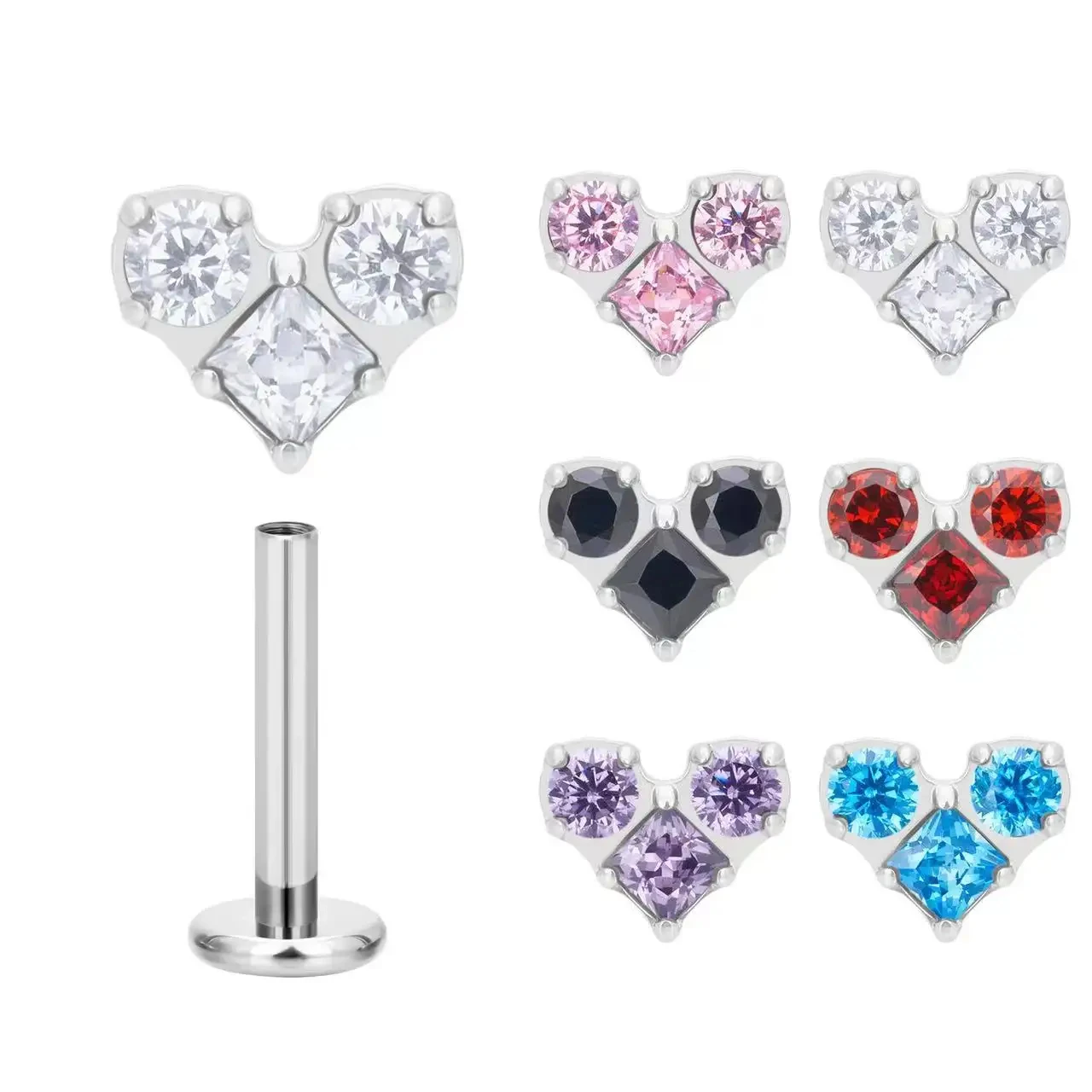 Kenbao 10 шт. оптовая продажа ASTM F136 титановые кольца для губ Модные Цветные