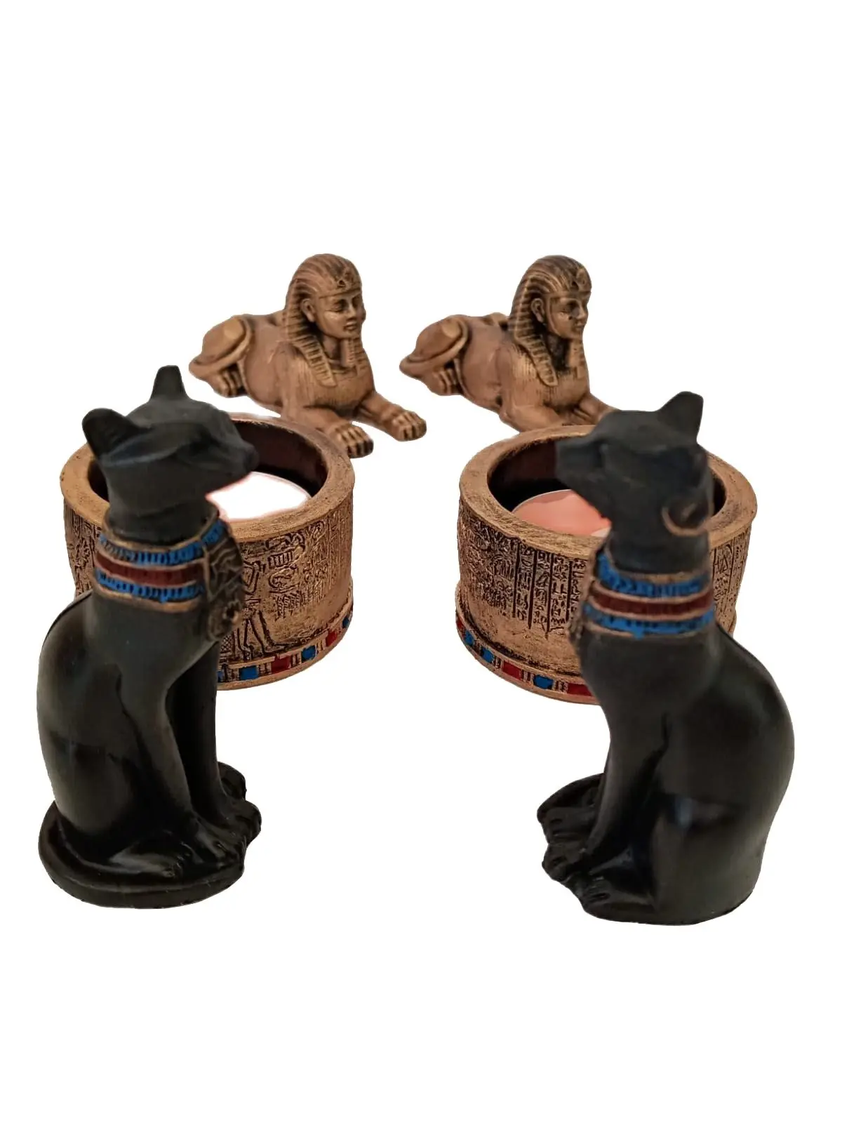

Сфинкс Bastet кошка богиня безделушка подсвечник древний Египетский Лев Фараон