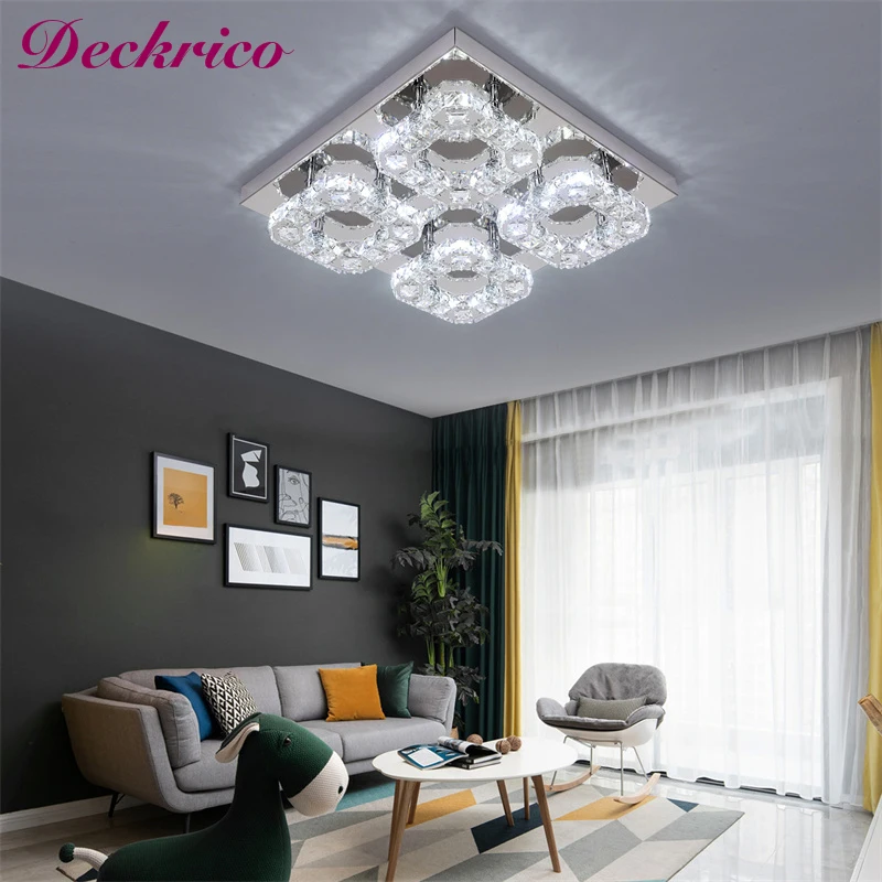 

Modern Luxury k9 Crystal Ceiling Lamp Interior Home Decor Living Room Kitchen Lighting Fixture Led Chandelier Pendant Lustre