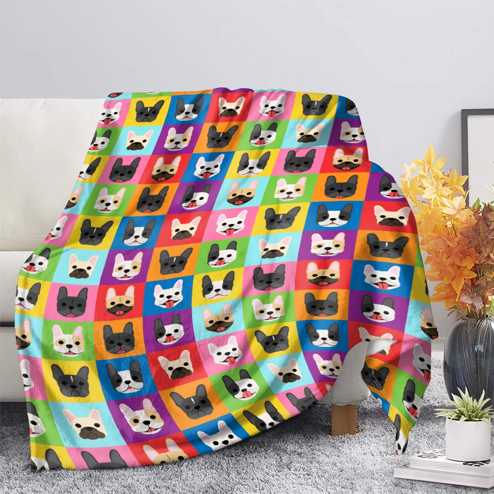 

Hot Selling Cartoon Plaid Blanket Animal Collage Super Soft Blanket Four Seasons Portable Air Conditioner Thin Quilt Home Gift