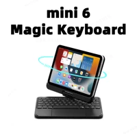 magic keyboard for ipad mini 6 keyboard case korean portuguese russian 360%c2%b0 rotating foldable magnetic backlit keyboard cover