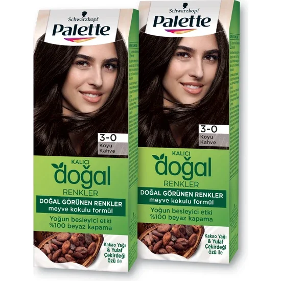 S Hair Color In Palette 3-0 Dark Cocoa X 2 Pieces
