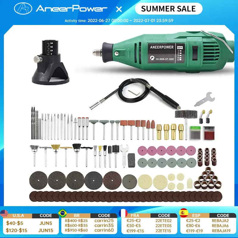 

Electric Grinder 180w Mini Drill Dremel Style Engraving Pen Drill DIY electric Rotary Tool Grinder Power Polishing Engraving