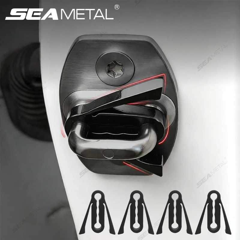 SEAMETAL Upgraded Shock Absorber for Side Door Soft Silicone Pad Car Door Buckle Cushion Soundproof Anti-Vibration Buffer Pad