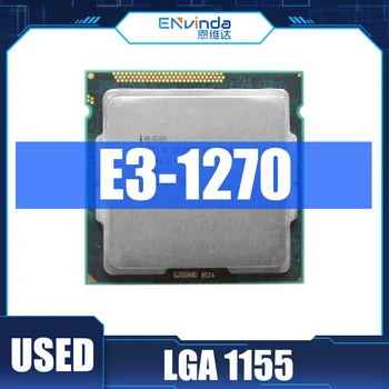 Used Original Intel Xeon CPU E3 1270 E3-1270 3.4 GHz Quad-Core Processor 8M 80W LGA 1155 Support b75 Motherboard 1