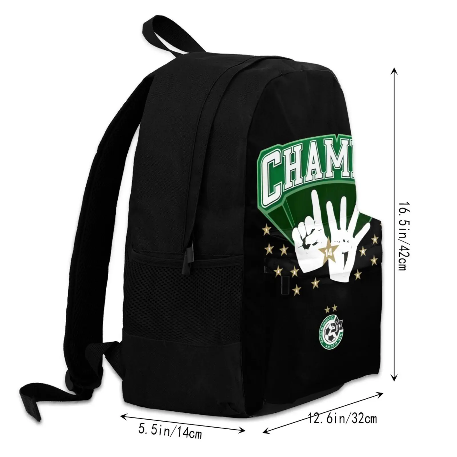Израиль Maccabi Haifa Champion 2021/22 дорожный рюкзак для ноутбука книг повседневный сумка