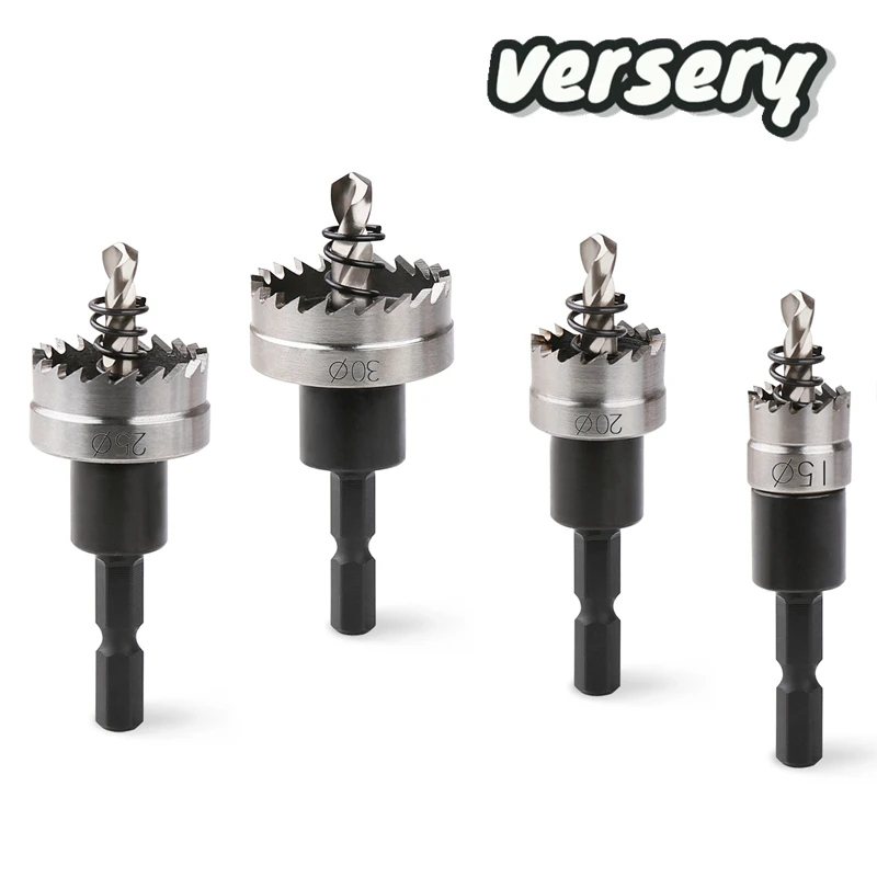 

Кольцевая пила Versery 12-60 мм HSS-4341 с шестигранным хвостовиком, набор сверл из высокоскоростной стали для тонкого металла, нержавеющей стали, пластика, ПВХ