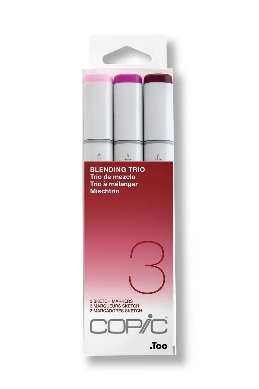 Set of markers on alcohol base Copic sketch blending Trio 3 colors |