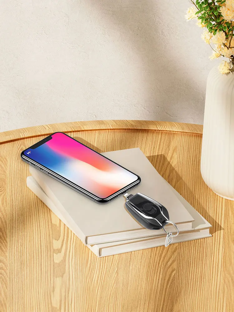 Портативный Мини-брелок Power Bank 1500 мАч Type-C Зарядное устройство для телефона